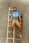 Jor 1735 Briefs de vitesse couleur turquoise