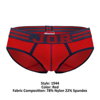 Jor 1944 Briefs universitarios color rojo