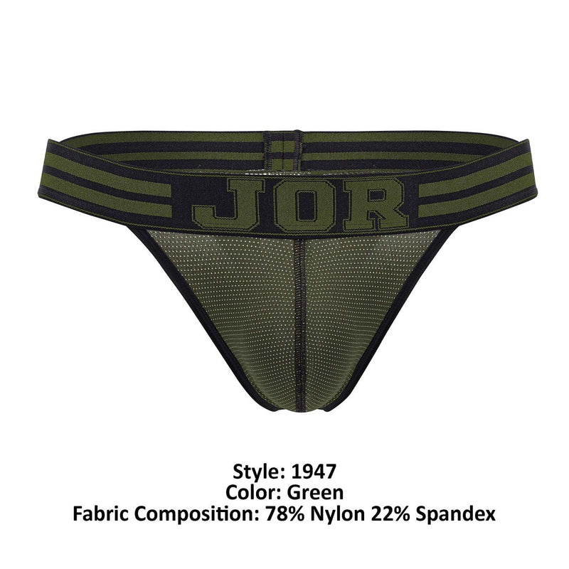 Jor 1947 College Thongs Color verde