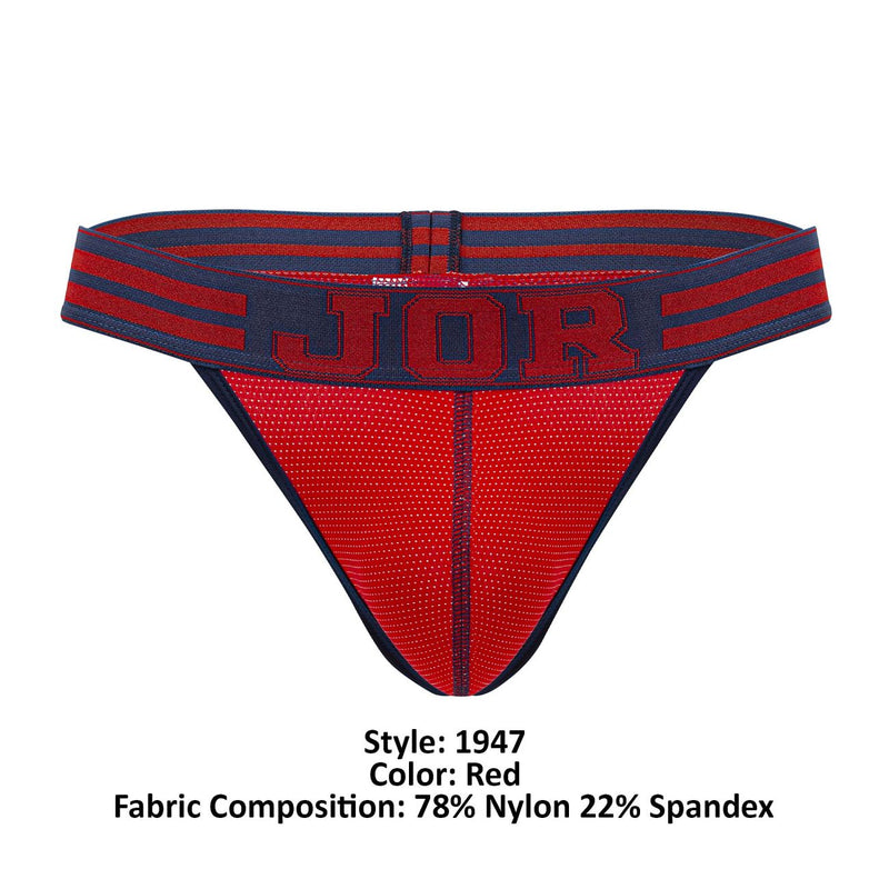 Jor 1947 College Thongs Color Red