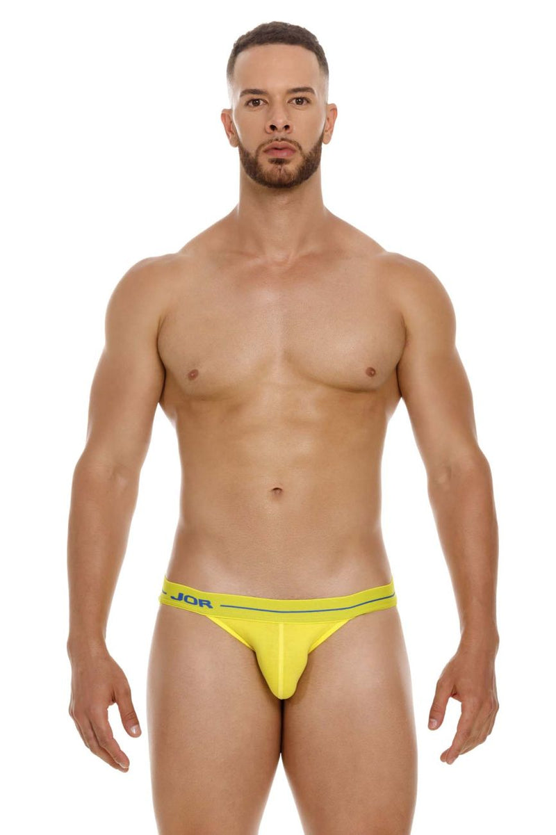 Jor 2054 Couleur quotidienne de jockstrap jaune