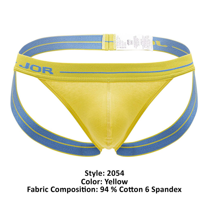 Jor 2054 Couleur quotidienne de jockstrap jaune