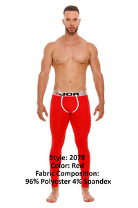 Jor 2078 hiver long johns couleurs rouge