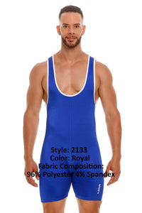 JOR 2133 Fighter Bodysuit Color Royal