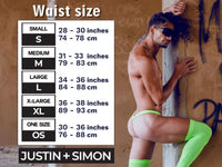 Justin + Simon Xsjbu02 Bulge Thongs Couleur Couleur Vert