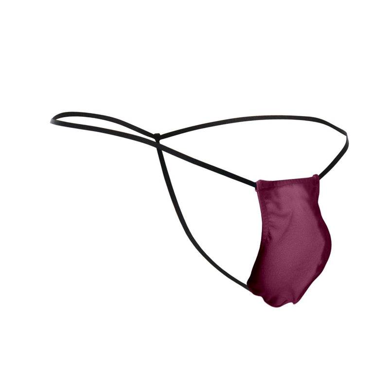 Justin+Simon XSJ02 Classic G-String Bulge Color Wine