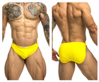 Justin+Simon XSJ09 corriendo pantalones cortos color amarillo