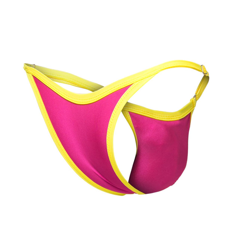 Justin+Simon XSJ12 Bikini One Color Hot Pink