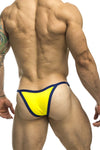 Justin + Simon XSJ12 Bikini une couleur jaune