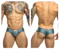 Justin+Simon XSJ22 Cheek Briefs Color Metal Green