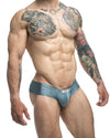 JUSTIN+SIMON XSJ22 Cheek Briefs Color Metal Green