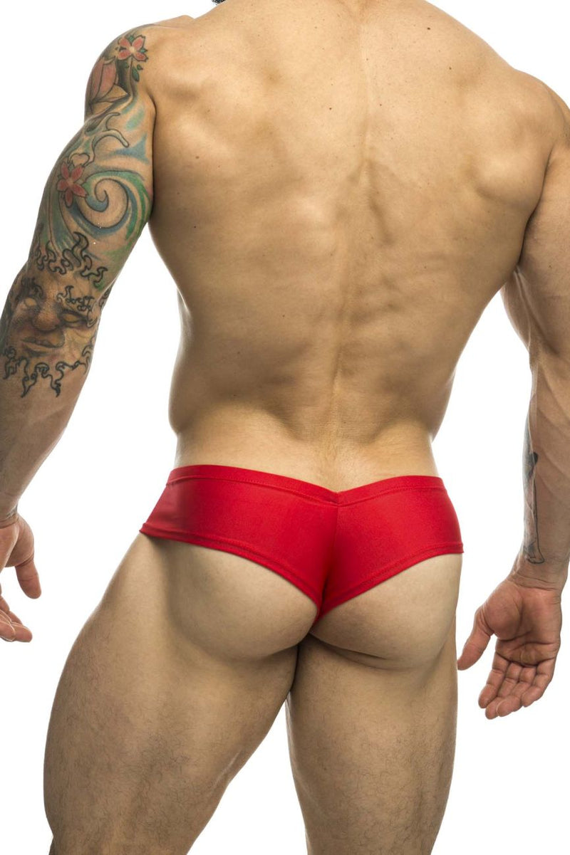 Justin+Simon XSJ22 Breve Briefs color rojo