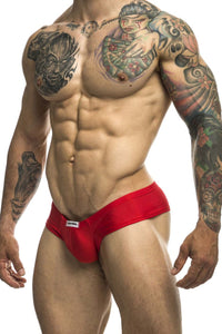 Justin+Simon XSJ22 Breve Briefs color rojo