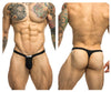 JUSTIN+SIMON XSJBU02 Bulge Thongs Color Black