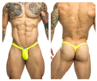 Justin+Simon XSJBU02 Bulge tangas color neón verde