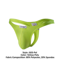 Joe Snyder JS03-Pol poliéster tanga color amarillo-poli