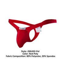 Joe Snyder JSBul02-Pol Polyéster Bulge Tanga Color Poly Red