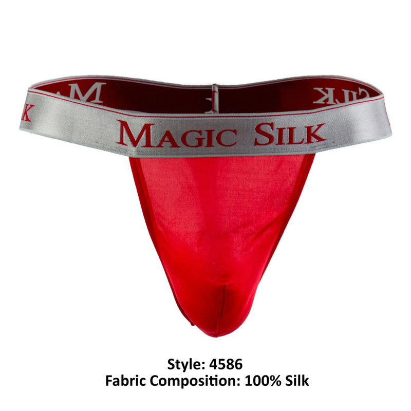 Magic Silk 4586 Silk tricot micro-thong couleur rouge