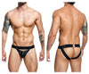 Malebasics dmbl04 dngeon peakaboo jockstrap color negro