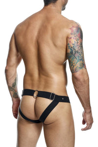 Malebasics dmbl04 dngeon peakaboo jockstrap color negro