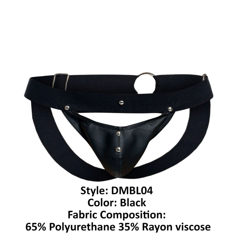 MaleBasics DMBL04 Dngeon Peakaboo Jockstrap Color noir