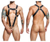 Malebasics DMBL07 Dngeon Cross Cockring Harness Color noir