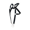 MaleBasics DMBL07 DNGEON Cross Cockring Harness اللون أسود