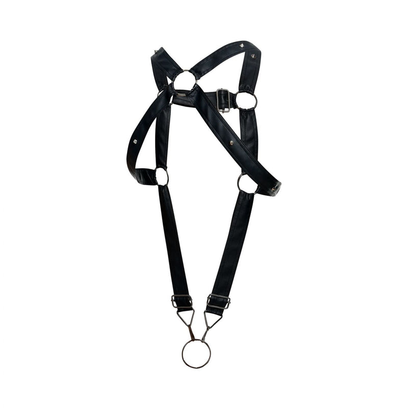 Malebasics DMBL07 Dngeon Cross Cockring Harness Color noir