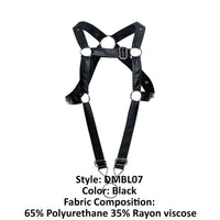 Malebasics DMBL07 Dngeon Cross Cockring Harness Color noir