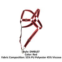 MaleBasics DMBL07 DNGEON Cross Cockring Harness اللون الأحمر