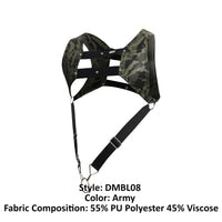 MALABASIC DMBL08 DNGEON CROPTOP COCKRING HARNESS COLOR ARMY