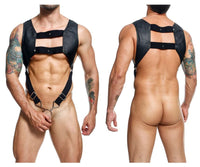 मालेबसिक्स dmbl08 dngeon croptop cockring harness रंग काला