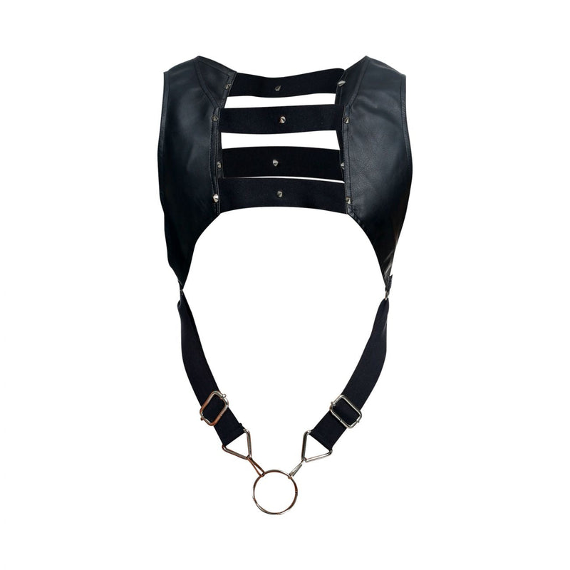 मालेबसिक्स dmbl08 dngeon croptop cockring harness रंग काला