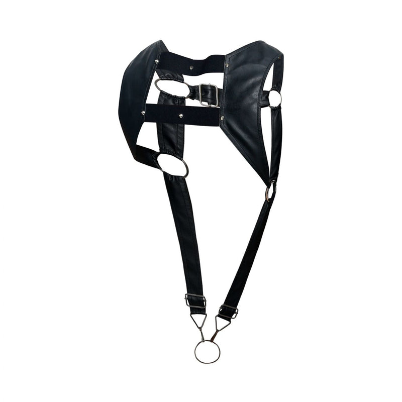 MaleBasics DMBL08 DNGEON Croptop Cockring Harness اللون أسود