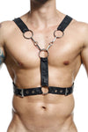 Malebasics DMBL09 Dngeon Cross Chain Arnés color negro