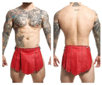 Malebasics DMBL10 Dngeon Color de falda romana Rojo