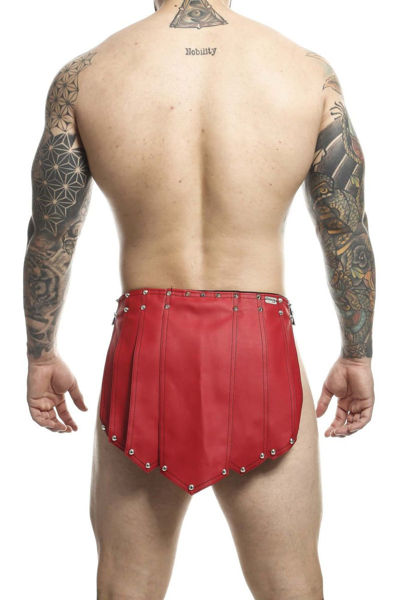 Malebasics DMBL10 Dngeon Color de falda romana Rojo