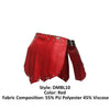 Malebasics DMBL10 Dngeon Color de falda romana Rojo