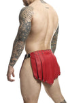 Malebasics DMBL10 Dngeon Color de falda romana Rojo