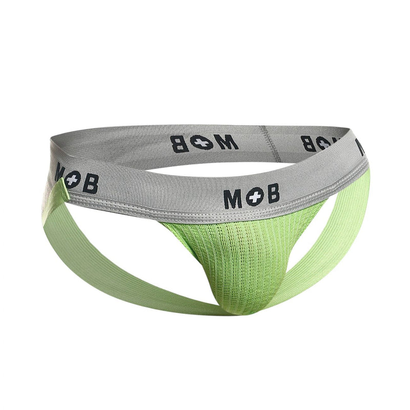 MaleBasics MBL107 MOB Classic Fetish Jock 3 بوصات حزام رياضي اللون أخضر