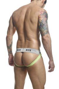 MaleBasics MBL107 MOB Classic Fetish Jock 3 بوصات حزام رياضي اللون أخضر