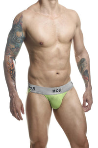 Malebasics MBL107 MOB Classic Fetish Jock 3 pulgadas Color de Jockstrap Verde