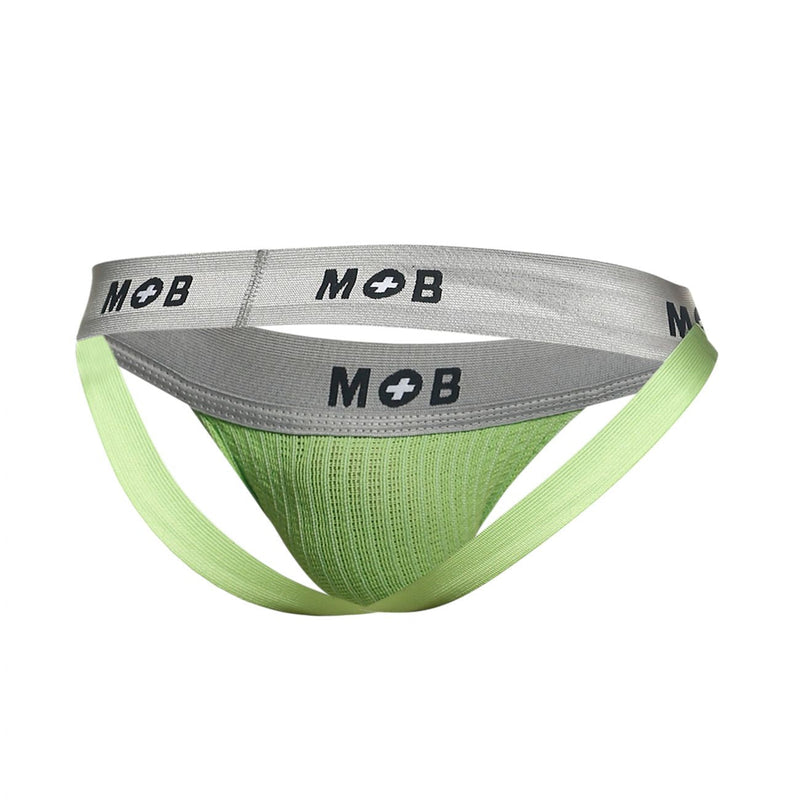 MaleBasics MBL107 MOB Classic Fetish Jock 3 بوصات حزام رياضي اللون أخضر