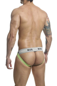 MaleBasics MBL107 MOB Classic Fetish Jock 3 بوصات حزام رياضي اللون أخضر