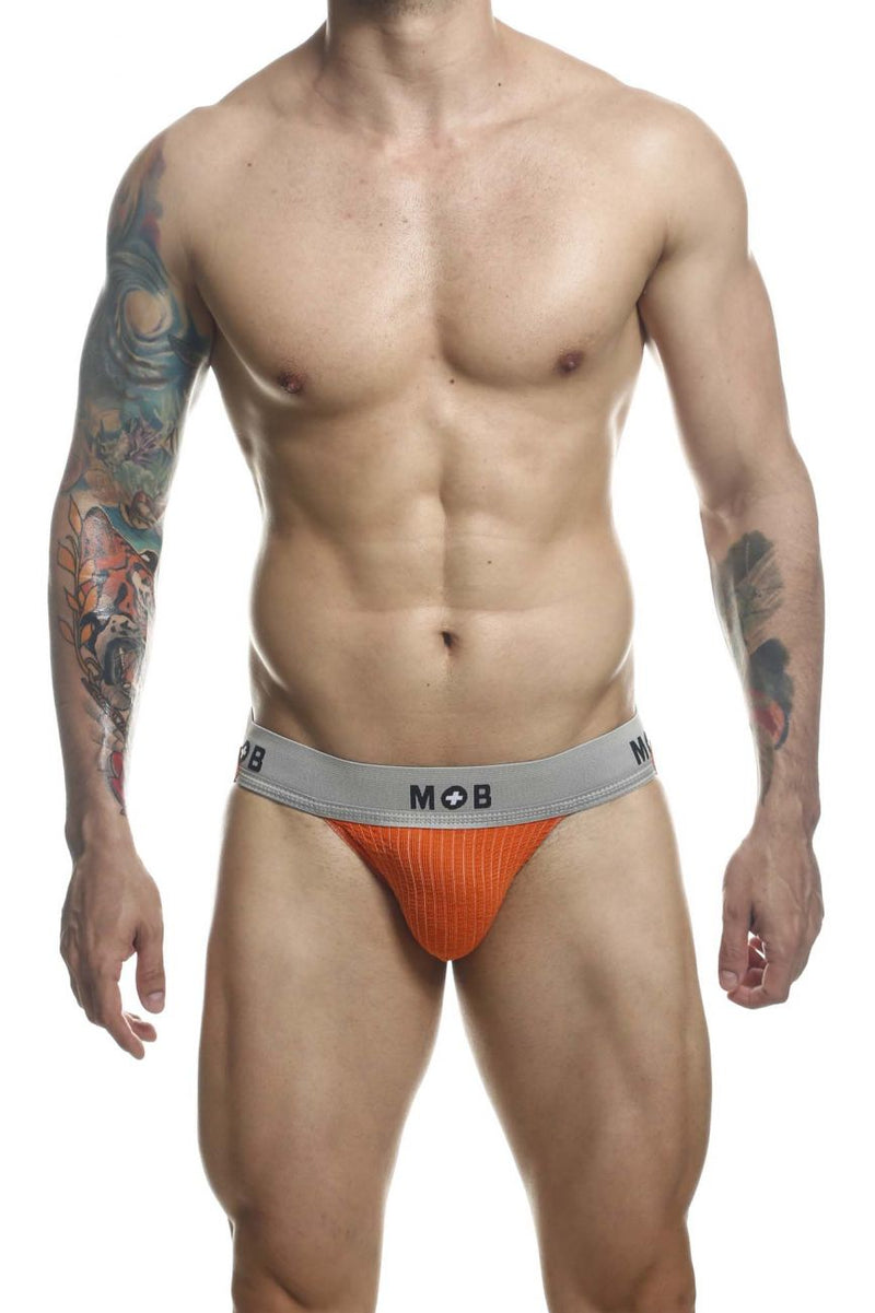 MaleBasics MBL107 MOB Classic Fetish Jock 3 بوصات حزام رياضي اللون برتقالي