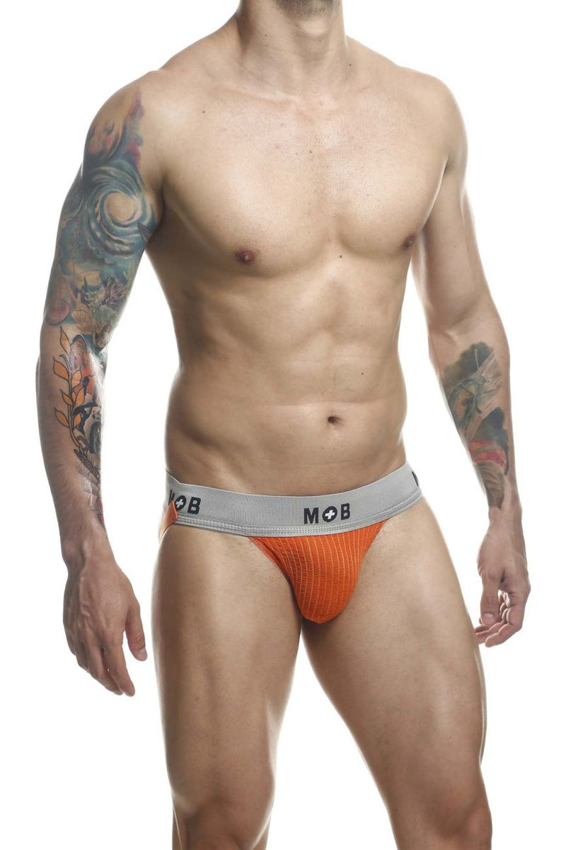 MaleBasics MBL107 MOB Classic Fetish Jock 3 بوصات حزام رياضي اللون برتقالي