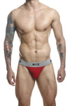 Malebasics MBL107 MOB Classic Fetish Jock 3 pulgadas Color de jockstrap rojo