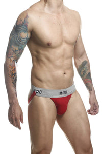 Malebasics MBL107 MOB Classic Fetish Jock 3 pouces Jockstrap Color Red