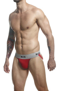 Malebasics MBL107 MOB Classic Fetish Jock 3 pouces Jockstrap Color Red