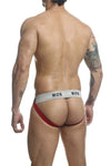 MaleBasics MBL107 MOB Classic Fetish Jock 3 بوصات حزام رياضي اللون أحمر